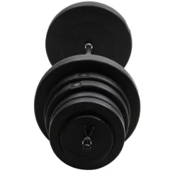 vidaXL Fitness Y Musculación-Mancuerna con discos 90 kg