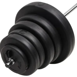 vidaXL Fitness Y Musculación-Mancuerna con discos 90 kg