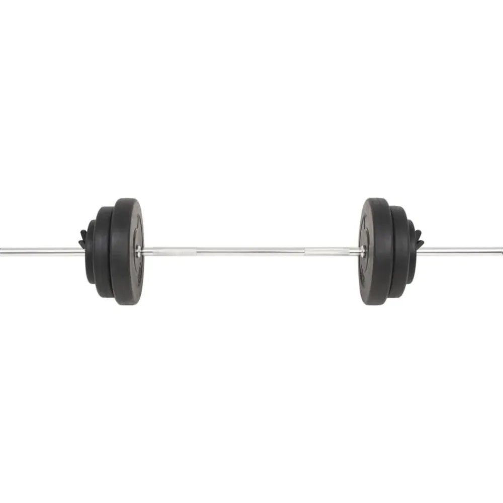vidaXL Fitness Y Musculación-Mancuerna con discos 60 kg