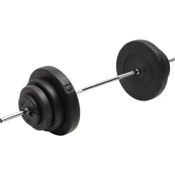 vidaXL Fitness Y Musculación-Mancuerna con discos 60 kg