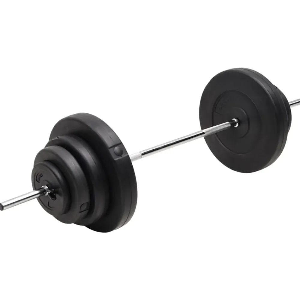 vidaXL Fitness Y Musculación-Mancuerna con discos 60 kg