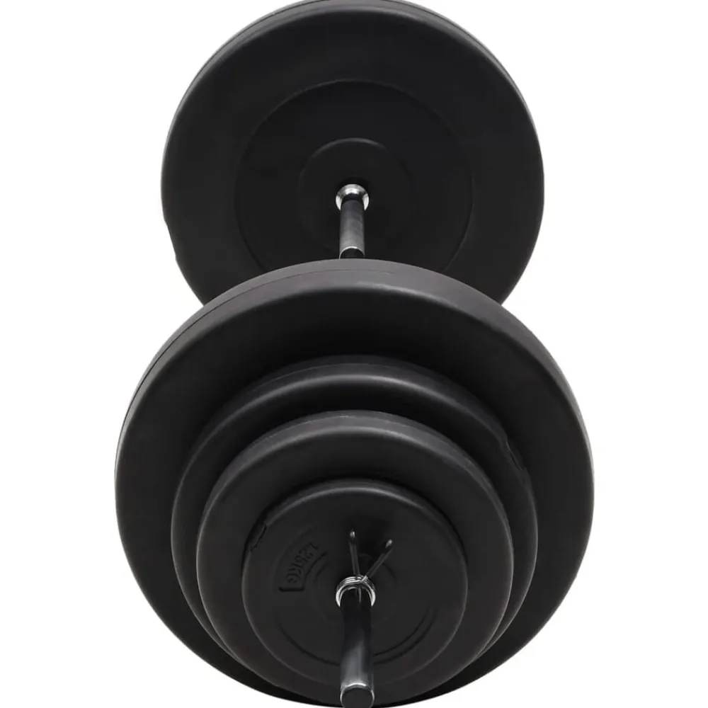 vidaXL Fitness Y Musculación-Mancuerna con discos 60 kg