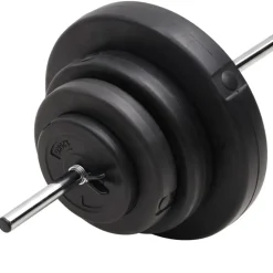 vidaXL Fitness Y Musculación-Mancuerna con discos 60 kg
