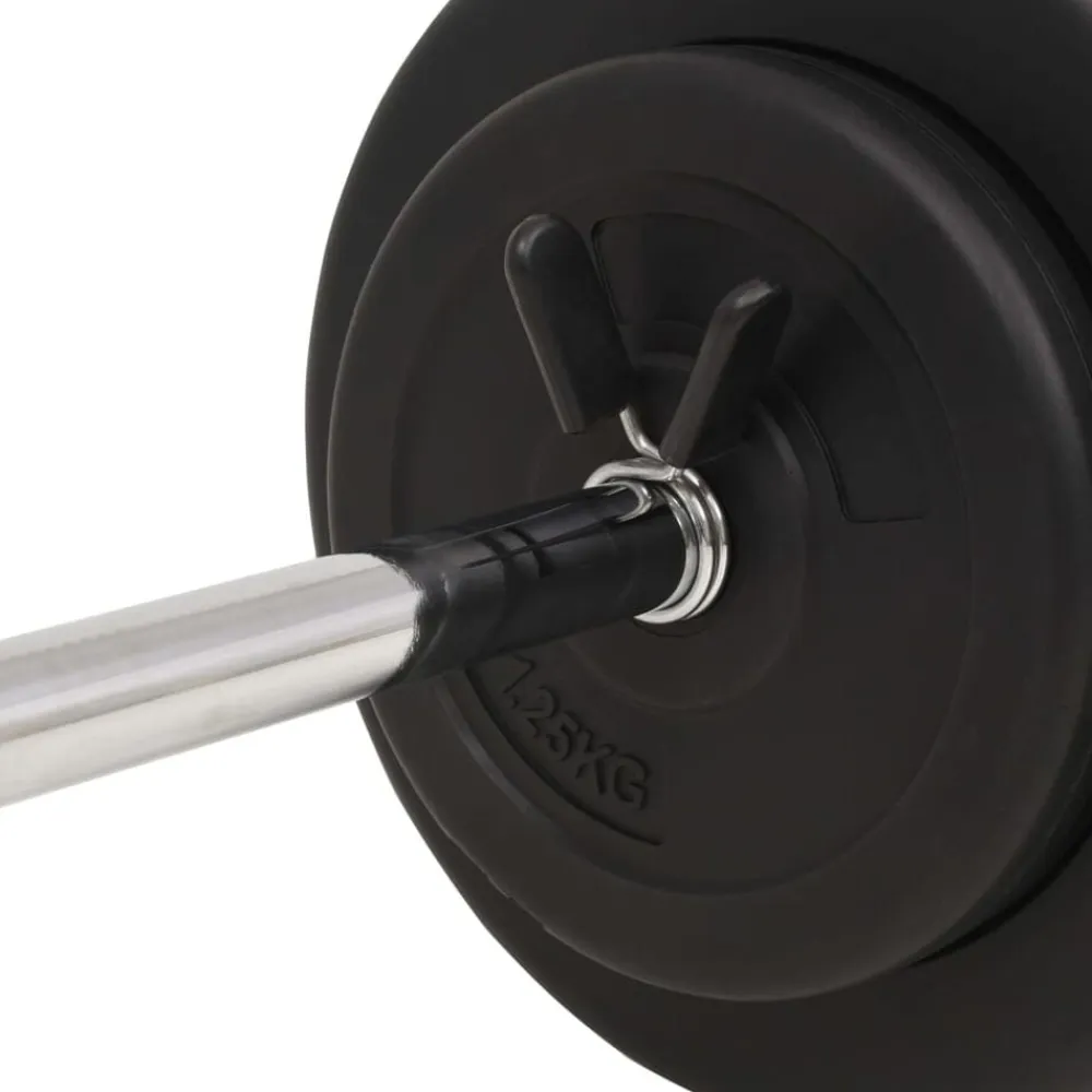 vidaXL Fitness Y Musculación-Mancuerna con discos 60 kg