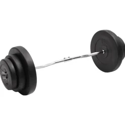 vidaXL Fitness Y Musculación-Mancuerna curl con discos 60 kg