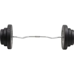 vidaXL Fitness Y Musculación-Mancuerna curl con discos 60 kg
