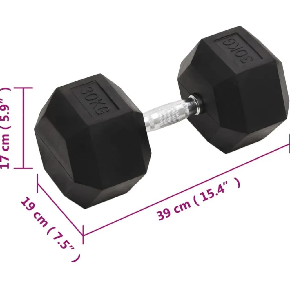 vidaXL Mancuerna hierro fundido 30 kg Discount