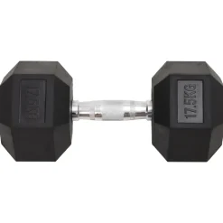 vidaXL Fitness Y Musculación-Mancuerna hierro fundido 17,5 kg