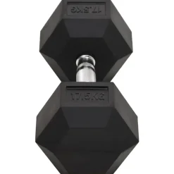 vidaXL Fitness Y Musculación-Mancuerna hierro fundido 17,5 kg