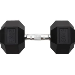 vidaXL Fitness Y Musculación-Mancuerna hierro fundido 20 kg