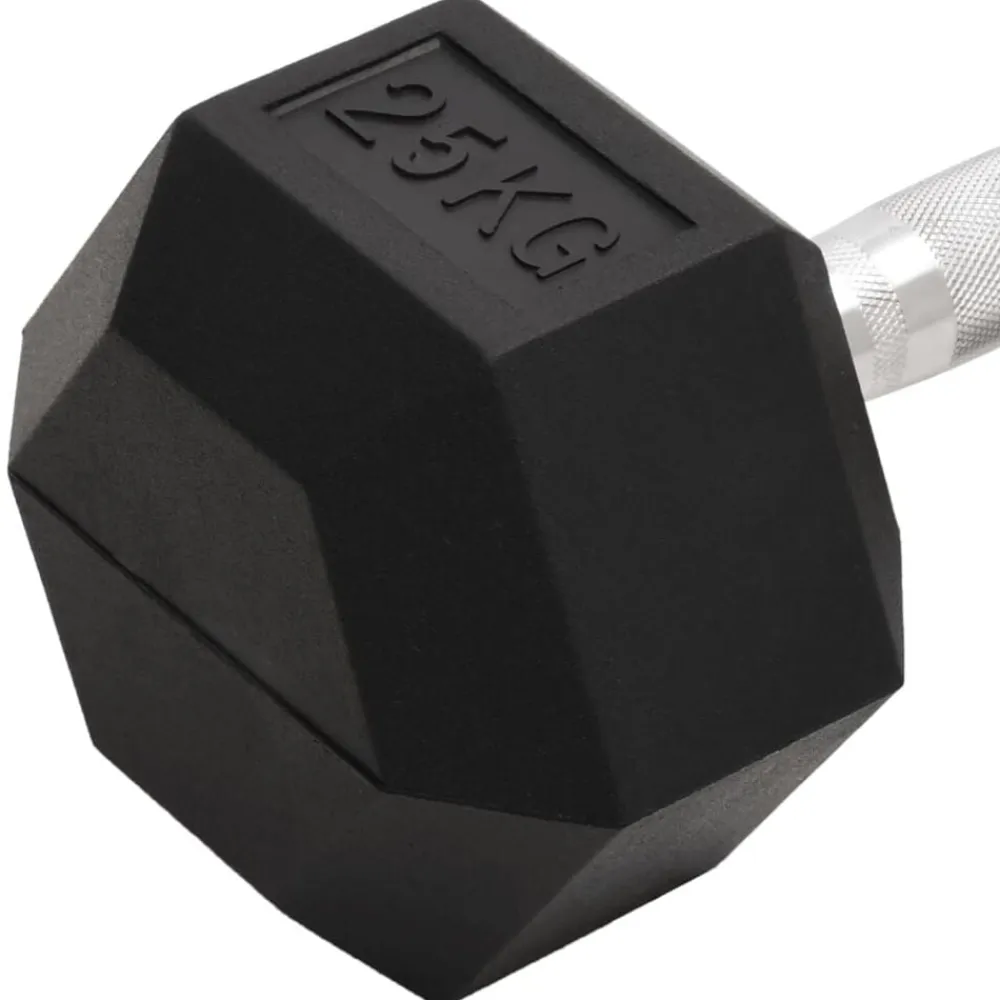 vidaXL Mancuerna hierro fundido 25 kg Clearance