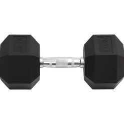 vidaXL Fitness Y Musculación-Mancuerna hierro fundido 27,5 kg