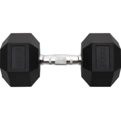 vidaXL Fitness Y Musculación-Mancuerna hierro fundido 27,5 kg
