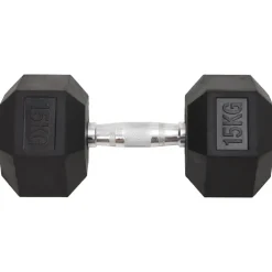 vidaXL Fitness Y Musculación-Mancuernas 2 unidades total hierro fundido 30 kg