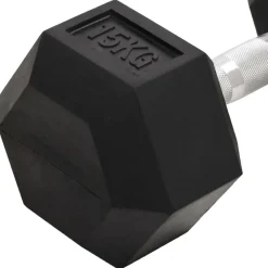 vidaXL Fitness Y Musculación-Mancuernas 2 unidades total hierro fundido 30 kg