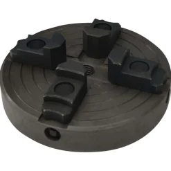 vidaXL Herramientas-Mandril madera 4 mordazas con conexión M18 acero negro 150x63mm
