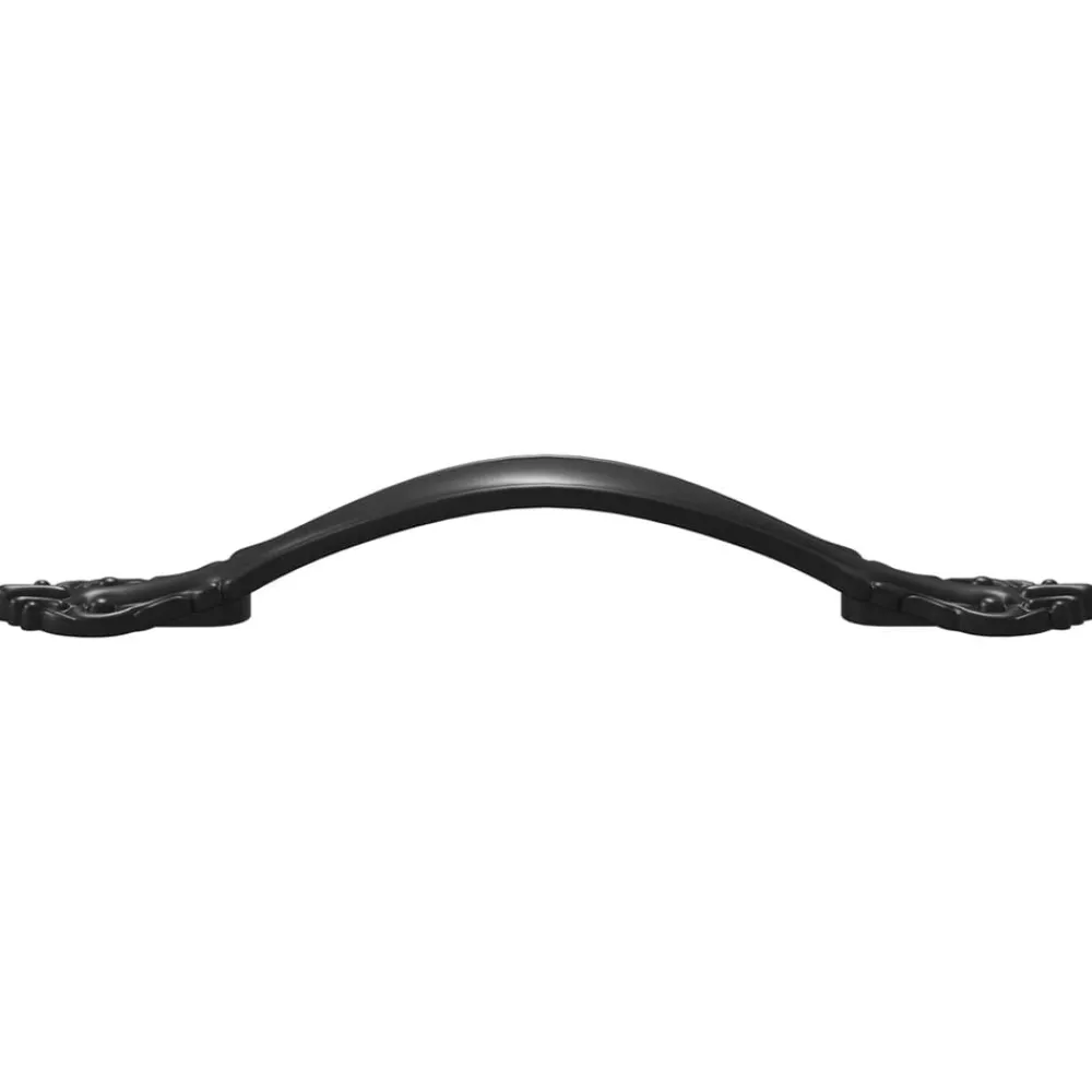vidaXL Mango 2 pcs Negro 143 x 19,2 x 20 mm Aleación de zinc New