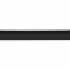 vidaXL Accesorios De Bricolaje-Mango 2 pcs Negro 106 x 7,4 x 15,5 mm Aluminio