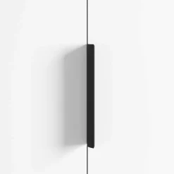 vidaXL Mango 2 pcs Negro 120 x 39.6 x 17 mm Aluminio Discount