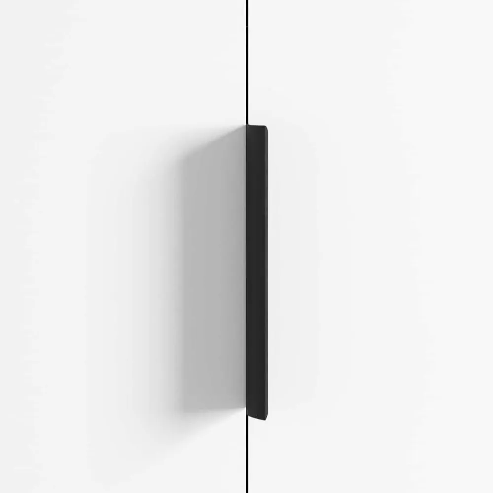vidaXL Mango 2 pcs Negro 120 x 39.6 x 17 mm Aluminio Discount