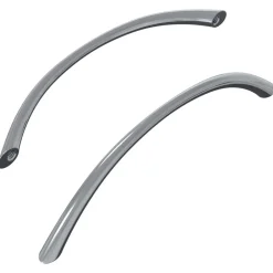 vidaXL Accesorios De Bricolaje-Mango 2 pcs Plateado 107 x 3.6 x 23 mm Acero inoxidable