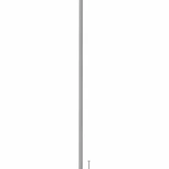 vidaXL Mango 2 pcs Plateado 500 mm Acero Clearance