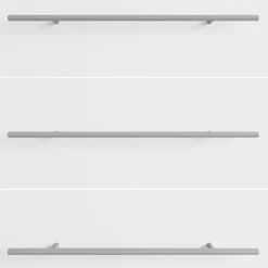 vidaXL Mango 2 pcs Plateado 500 mm Acero Clearance