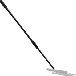 vidaXL Agricultura-Mango de horquilla de rastrillo acero negro Ø3,5x127,5 cm
