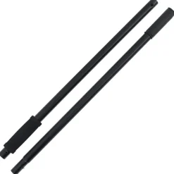 vidaXL Agricultura-Mango de horquilla de rastrillo acero negro Ø3,5x127,5 cm