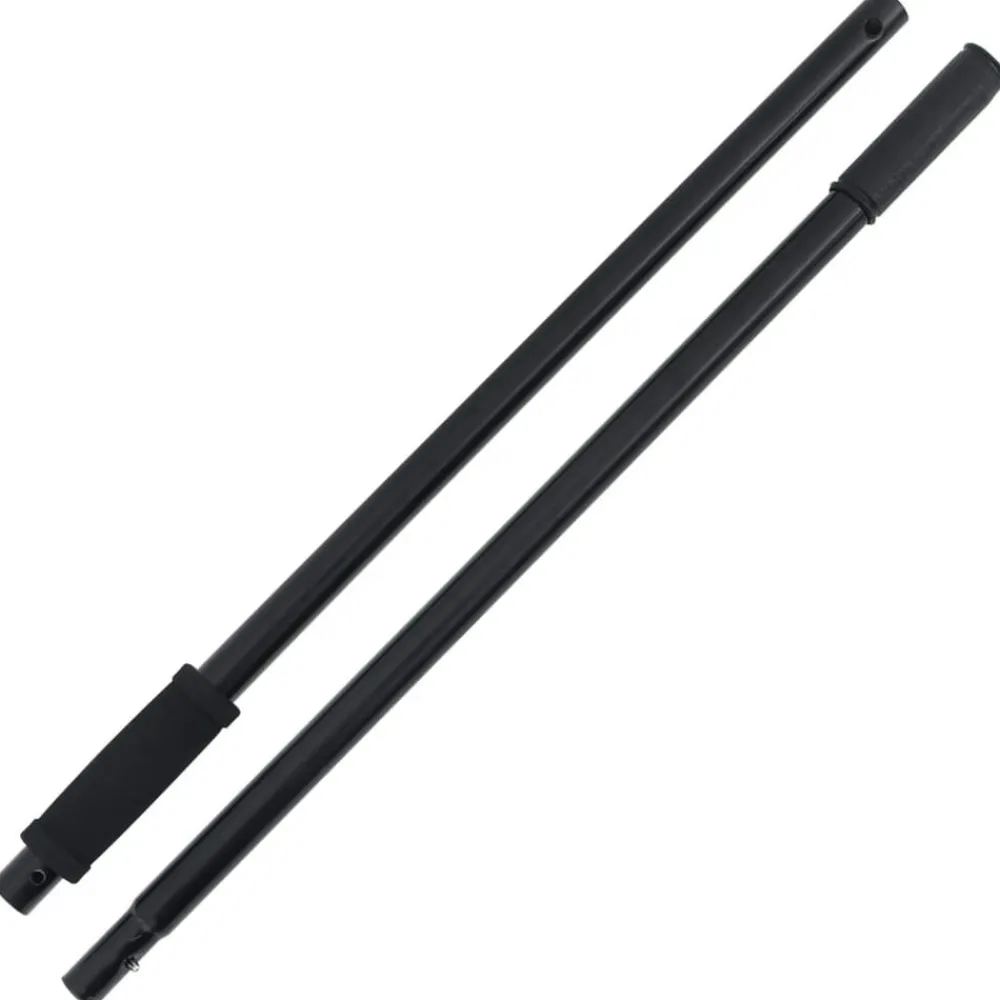 vidaXL Agricultura-Mango de horquilla de rastrillo acero negro Ø3,5x127,5 cm