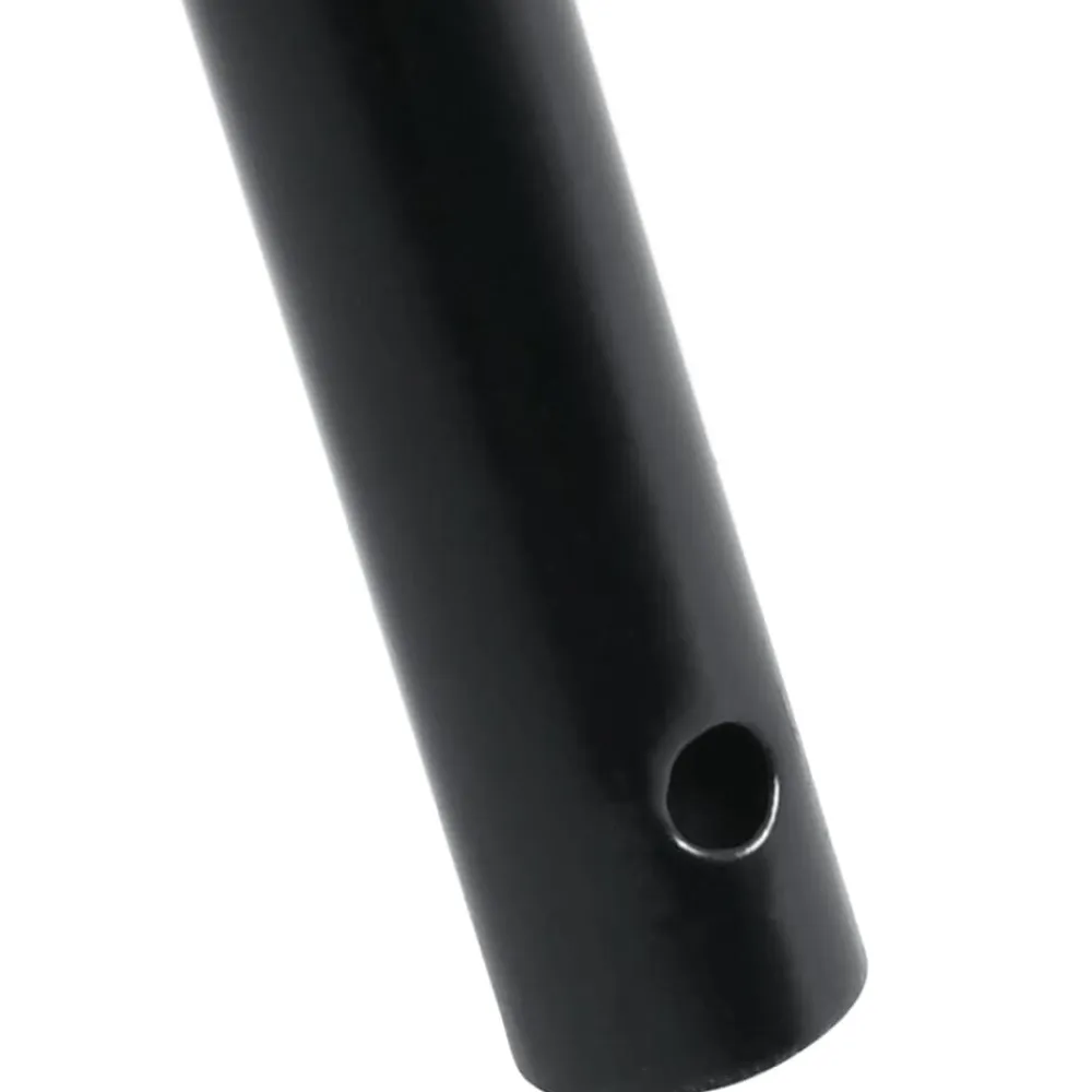 vidaXL Agricultura-Mango de horquilla de rastrillo acero negro Ø3,5x127,5 cm