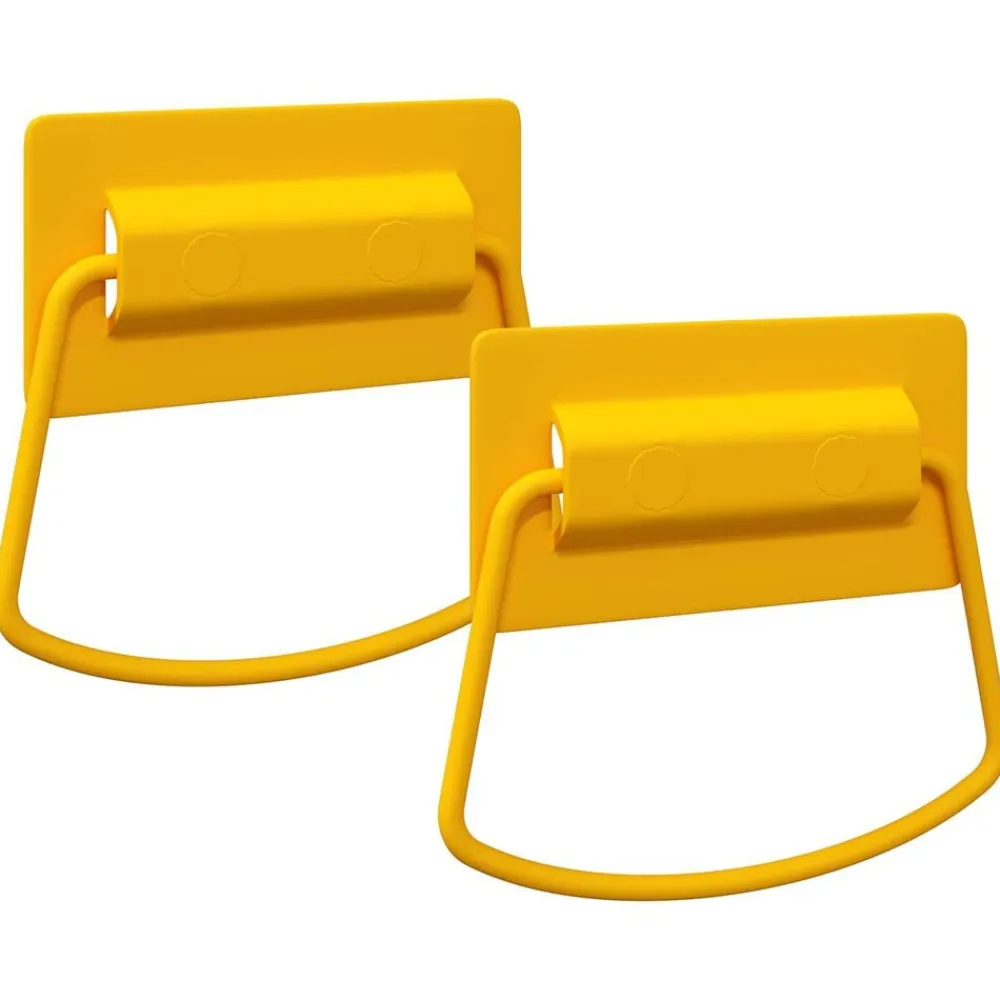 vidaXL Mangos de Gabinete 2 pcs Mostaza 85 x 45 mm Metal Amarillo mostaza Discount