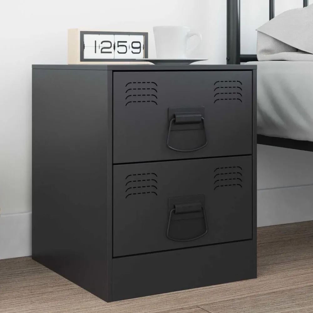 vidaXL Mangos de Gabinete 2 pcs 85 x 45 mm Metal Negro Online