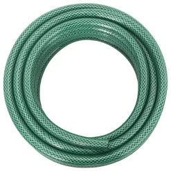 vidaXL Manguera de jardín con accesorios PVC verde 0,5