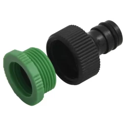 vidaXL Manguera de jardín con accesorios PVC verde 0,5