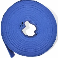 vidaXL Fontanería-Manguera plana de agua 50 m 2" PVC