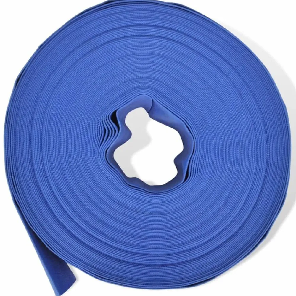 vidaXL Fontanería-Manguera plana de agua 50 m 2" PVC