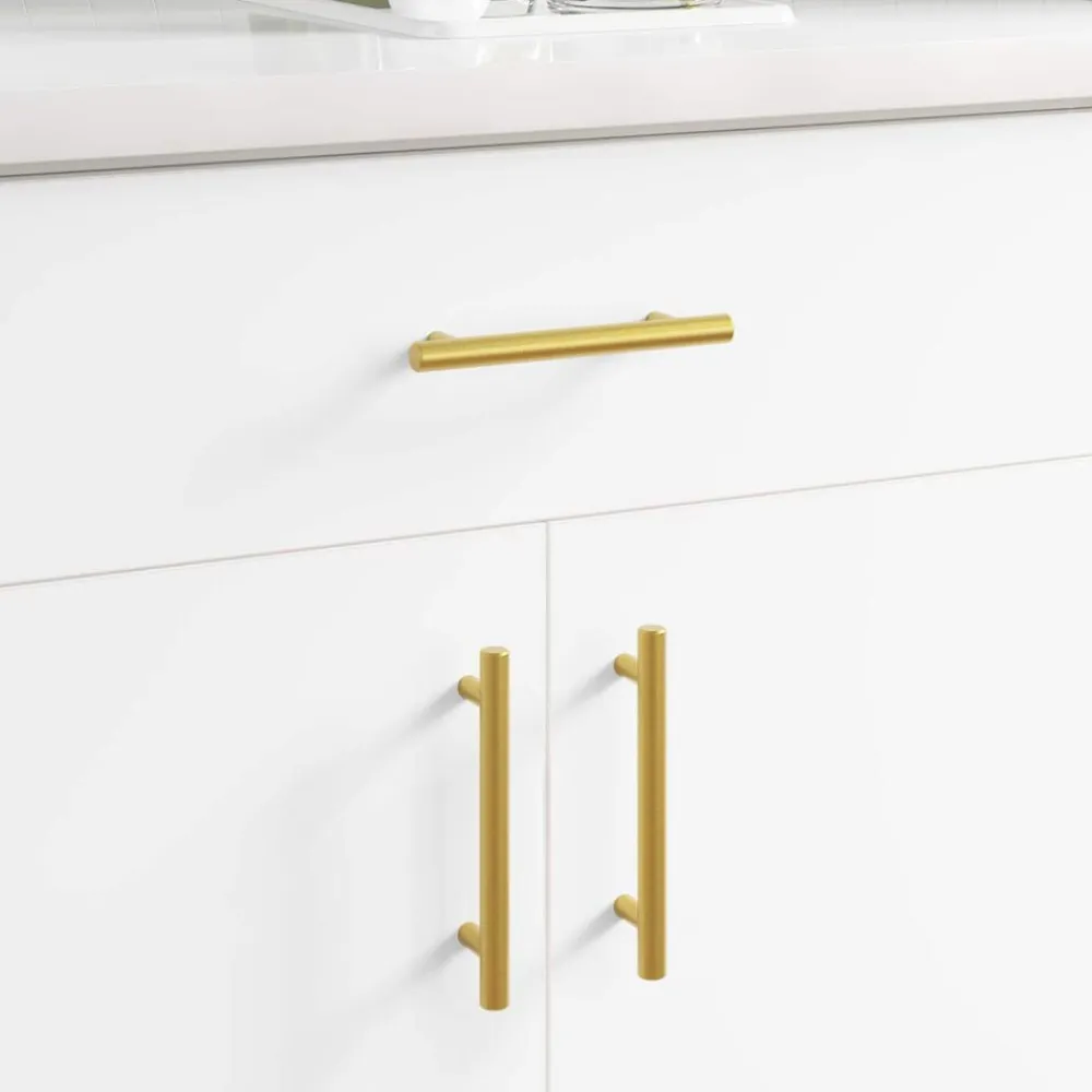 vidaXL Manija de armario 2 pcs Dorado 150 mm Acero inoxidable Discount