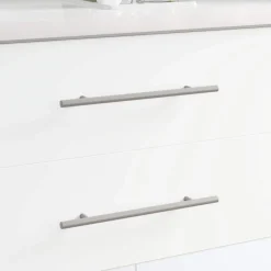 vidaXL Accesorios De Bricolaje-Manija de armario 2 pcs Plateado 300 mm Acero inoxidable