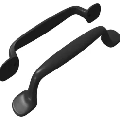 vidaXL Manija de muebles 2 pcs Negro 130 x 19,4 x 22,3 mm Aluminio Sale