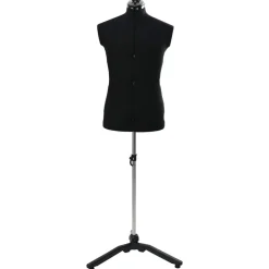 vidaXL Arte Y Ocio-Maniquí Ajustable Masculino 37.5-45.5 pulgadas tela