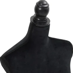 vidaXL Maniquí de busto de mujer de modista Negro Sale