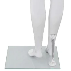 vidaXL Venta Al Por Menor-Maniquí de mujer completo base de vidrio brillante 175cm