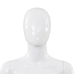 vidaXL Venta Al Por Menor-Maniquí de mujer completo base de vidrio brillante 175cm