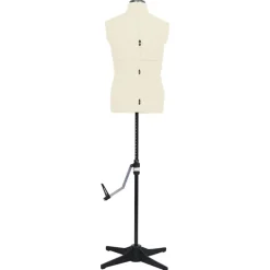 vidaXL Maniquí de sastre ajustable hombre color talla 37-45 Crema