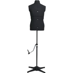 vidaXL Maniquí de sastre ajustable hombre talla 37-45 Negro Online