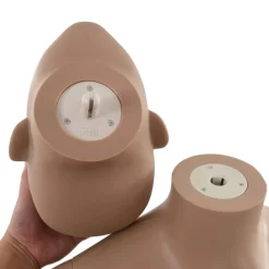 vidaXL Maniquí femenino con base de vidrio beige 180 cm Clearance