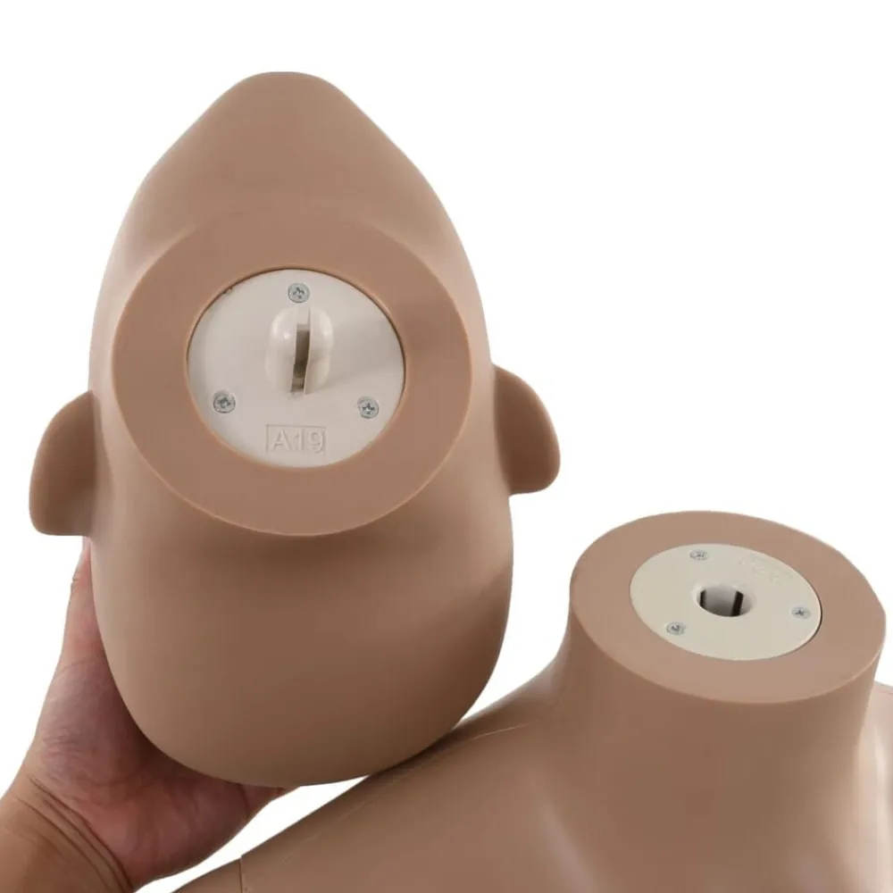 vidaXL Maniquí femenino con base de vidrio beige 180 cm Clearance