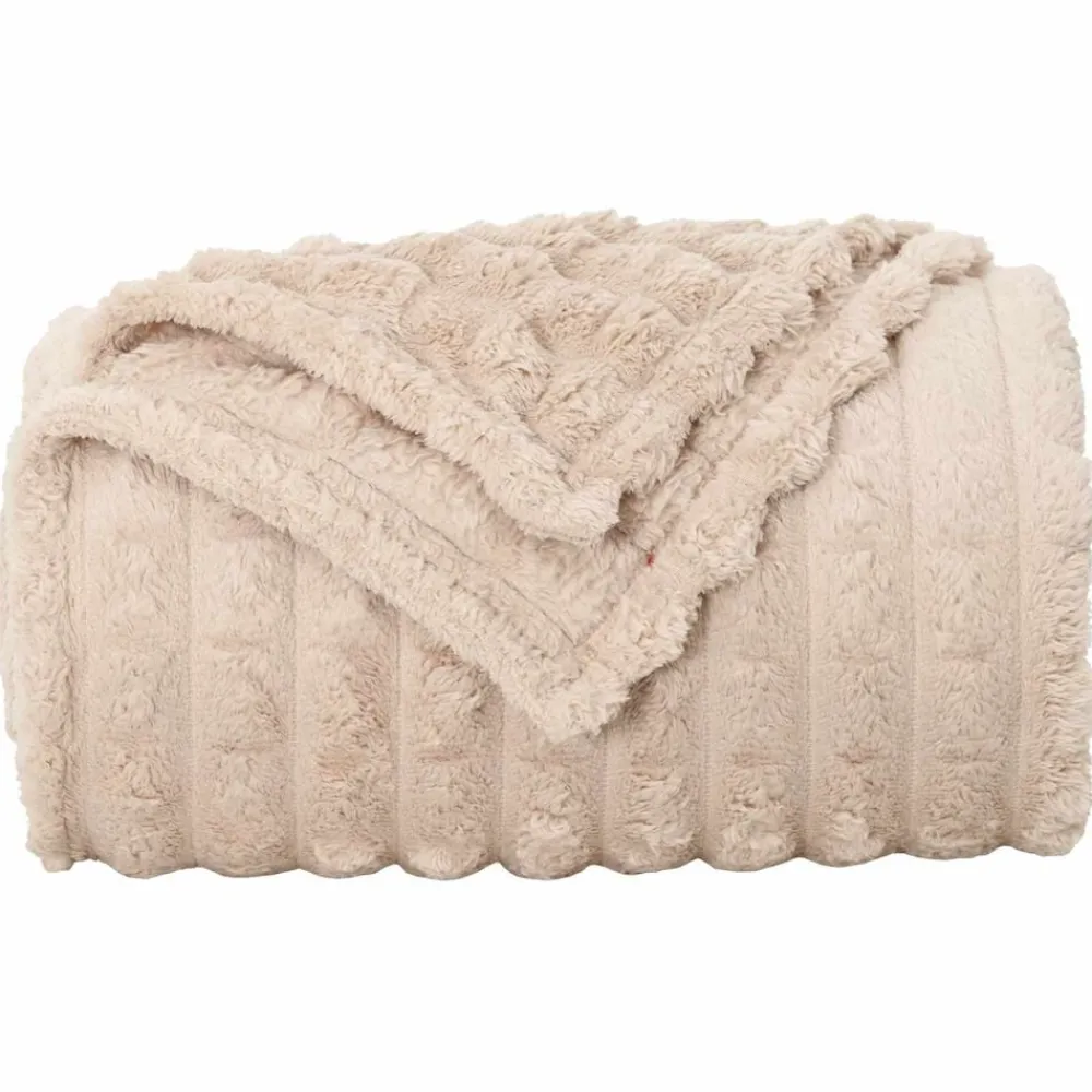 vidaXL Manta 150 x 130 cm Lana Beige Best