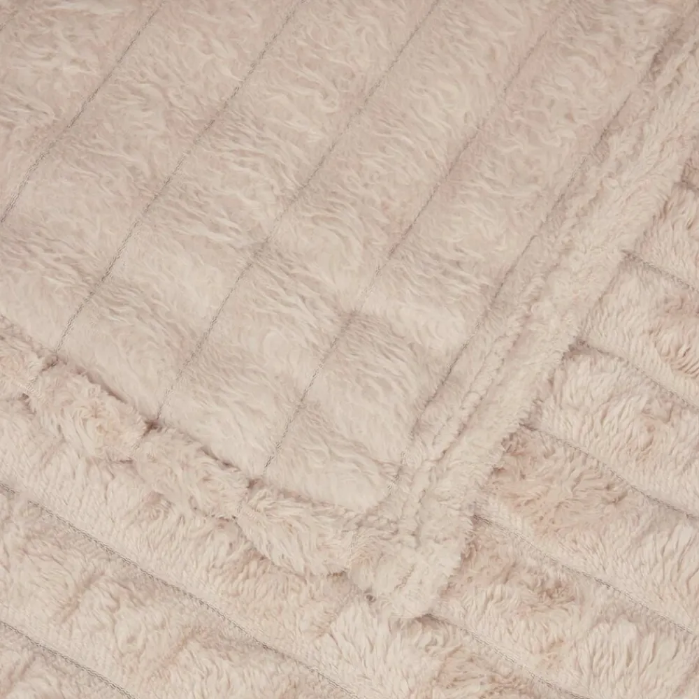 vidaXL Manta 150 x 130 cm Lana Beige Best